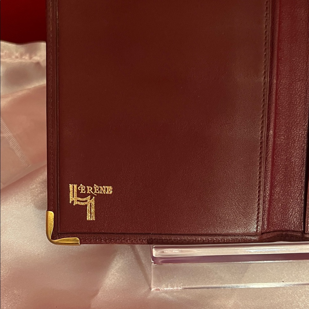 Cartier Deep Red Leather Card Holder - Picture 2 of 12